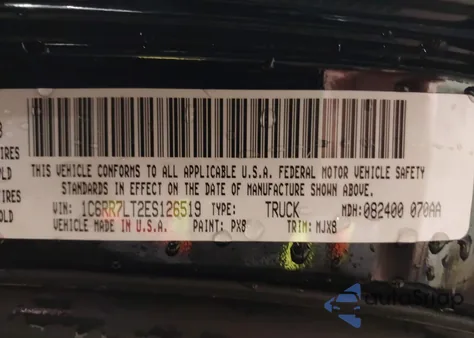 2014 Ram 1500 Big Horn z USA, uszkodzony, nr VIN 1C6RR7LT2ES126519